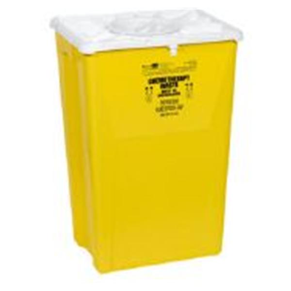 Container Biohazard MedSMART 18gal Polyethylene Horizontal Drop Symbol Yellow Ea, 7 EA/CA